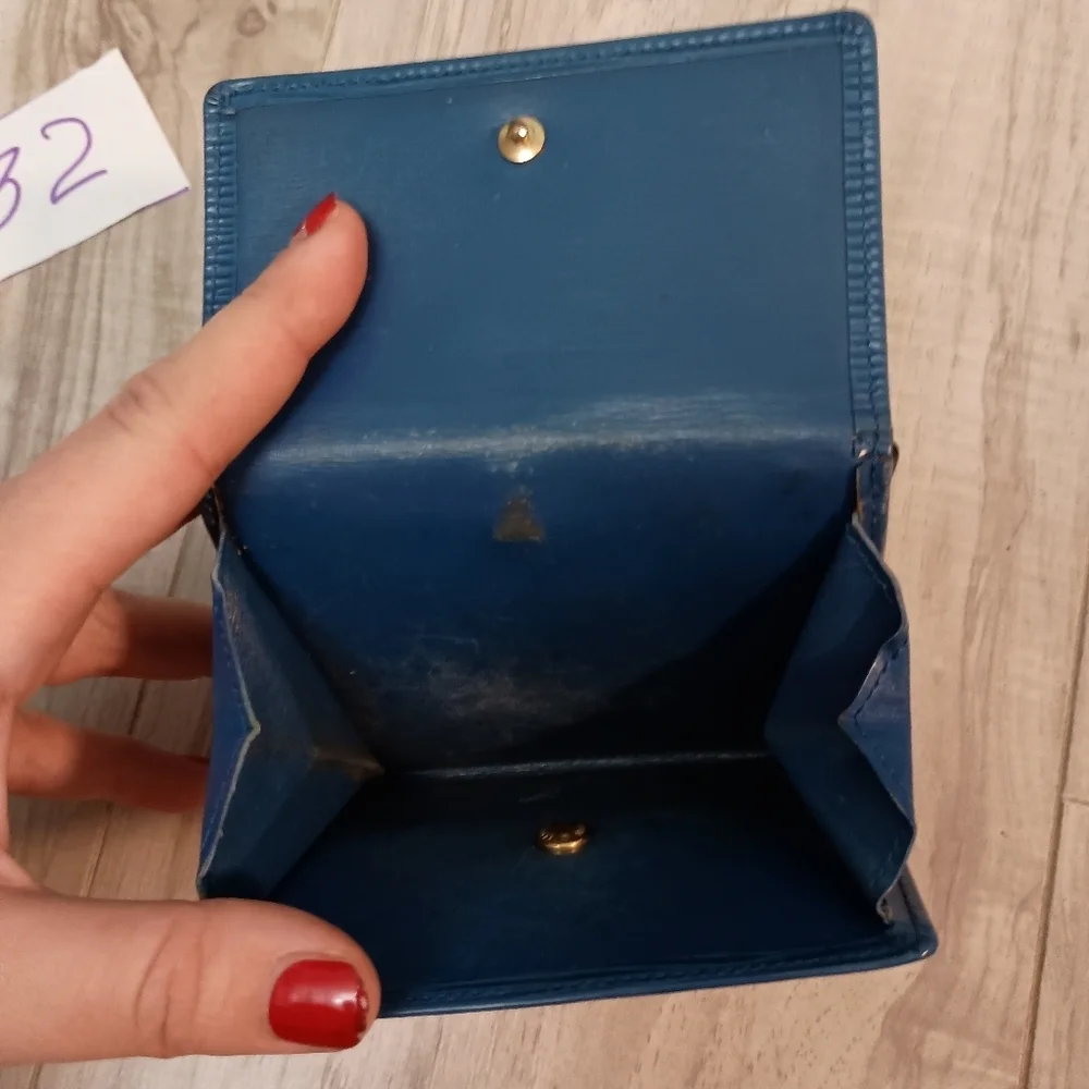 LOUIS VUITTON Elise Epi Leather Wallet Toledo Blue